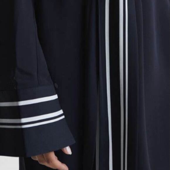 NWT Size 4 Reiss Navy and White Striped Mini Dress - Picture 7 of 10